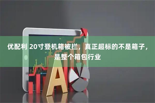 优配利 20寸登机箱被拦，真正超标的不是箱子，是整个箱包行业